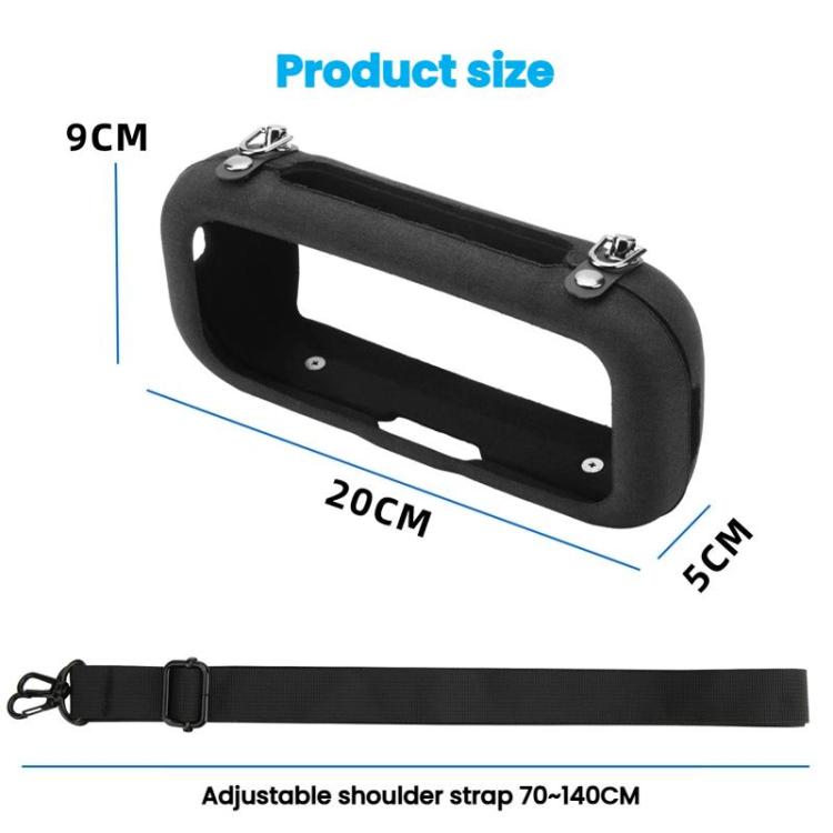 For Bose SoundLink Flex 1/2 Generation Speaker Protective Cover EVA Shoulder Strap, Style 3 Black