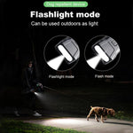 P9 Dual Head Ultrasonic Dog Deterrent Rechargeable Anti-Bark Device with Color Screen, LED Tail Light, P9