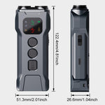 P9 Dual Head Ultrasonic Dog Deterrent Rechargeable Anti-Bark Device with Color Screen, LED Tail Light, P9