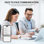 144 Languages AI Smart Translation Bluetooth Earphones With Digital Display Charging Case