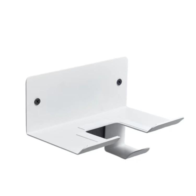 Wall-Mounted Hair Dryer Holder with Cord Organizer Bathroom Storage for Blow Dryer