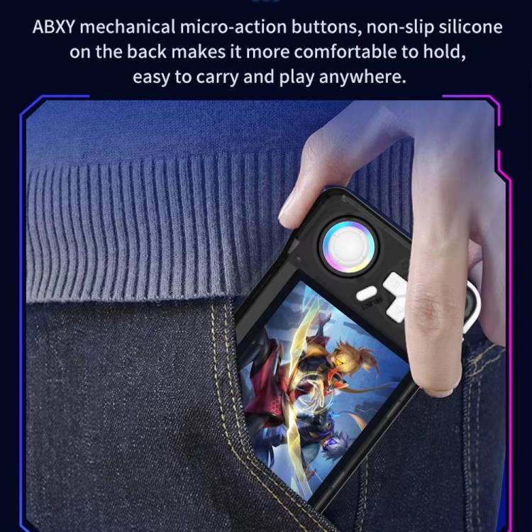 XF35H 3.5-Inch Retro Handheld Game Console With Linux System And RGB Light Pocket Video Game Player, 64G, 128G