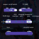 XF35H 3.5-Inch Retro Handheld Game Console With Linux System And RGB Light Pocket Video Game Player, 64G, 128G