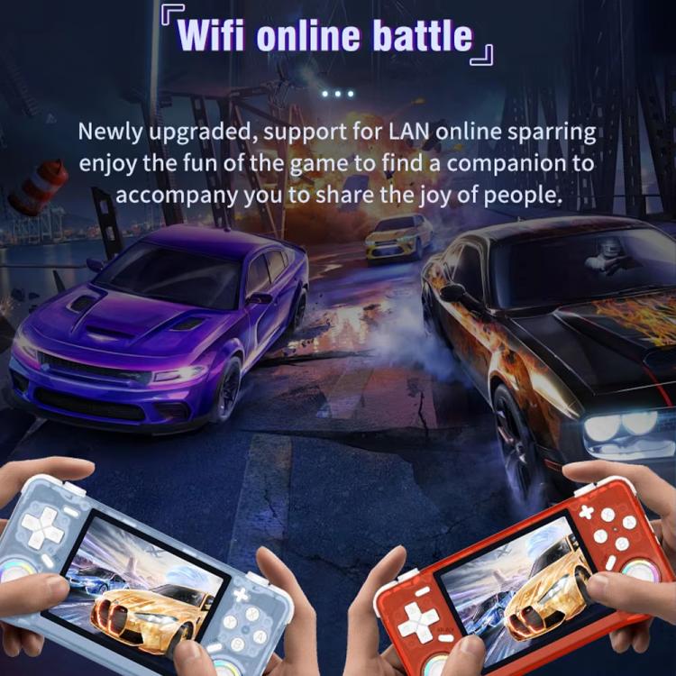 XF35H 3.5-Inch Retro Handheld Game Console With Linux System And RGB Light Pocket Video Game Player, 64G, 128G