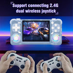 XF35H 3.5-Inch Retro Handheld Game Console With Linux System And RGB Light Pocket Video Game Player, 64G, 128G