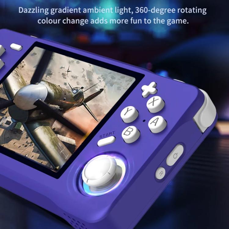 XF35H 3.5-Inch Retro Handheld Game Console With Linux System And RGB Light Pocket Video Game Player, 64G, 128G