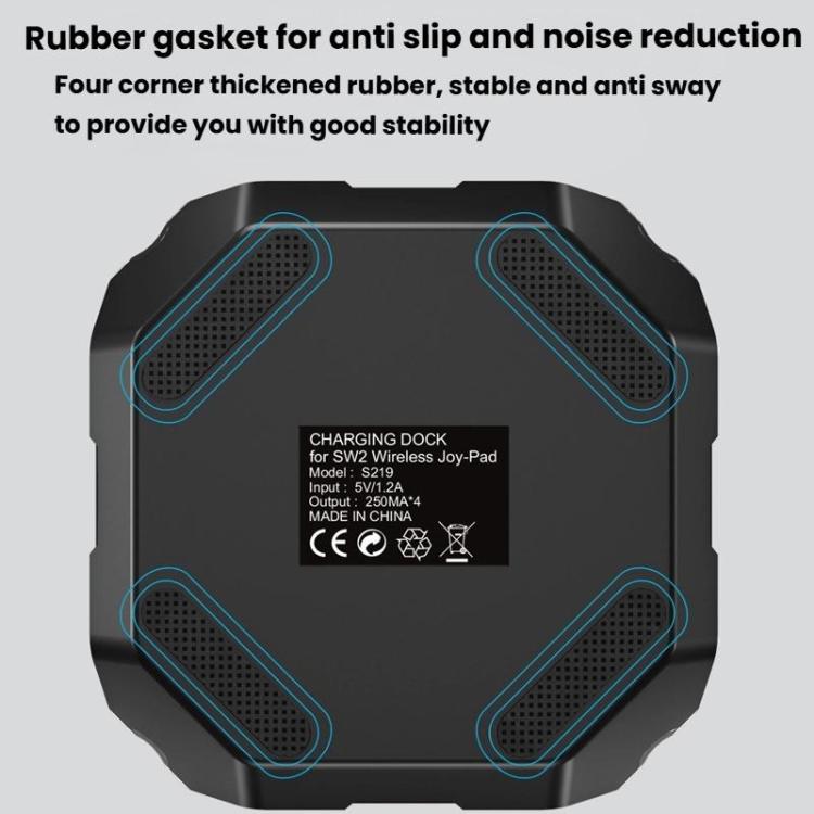 For Nintendo Switch 2 Joy-Con Controllers 4 In 1 Triangular Charging Base With RGB Light, S219