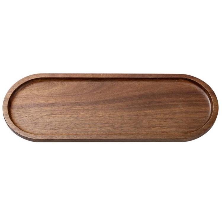 Cassia Wood Tea Tray Fruit Dessert Plate, Ellipse Small, Ellipse Medium, Ellipse Large, Square Small, Square Large