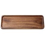 Cassia Wood Tea Tray Fruit Dessert Plate, Ellipse Small, Ellipse Medium, Ellipse Large, Square Small, Square Large