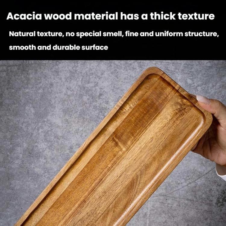 Cassia Wood Tea Tray Fruit Dessert Plate, Ellipse Small, Ellipse Medium, Ellipse Large, Square Small, Square Large