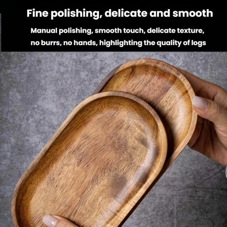 Cassia Wood Tea Tray Fruit Dessert Plate, Ellipse Small, Ellipse Medium, Ellipse Large, Square Small, Square Large