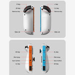 For Nintendo Switch JOY-05 Split Controllers TMR Hall Effect Joysticks, 6-Axis Motion & RGB Lighting