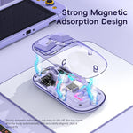 IMICE T300 4 Keys 1600DPI RGB Luminous Mouse Bluetooth Dual Mode Charging Wireless Silent Mouse With Magnetic Back Cover