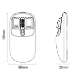 IMICE T300 4 Keys 1600DPI RGB Luminous Mouse Bluetooth Dual Mode Charging Wireless Silent Mouse With Magnetic Back Cover