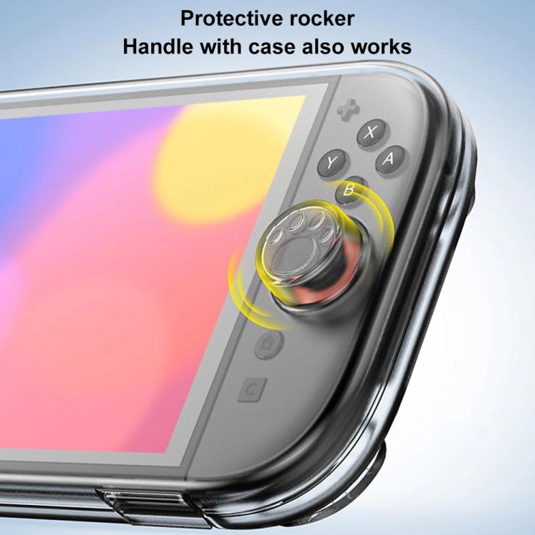 For Nintendo Switch 2 Console Crystal Storage Case Organizer Anti-Scratch Travel Box With 14 Game Card Slots, Host case Clear White, Host case Clear Black