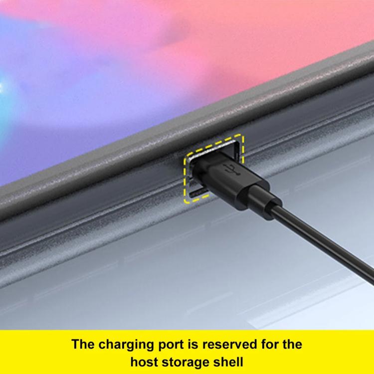 For Nintendo Switch 2 Console Crystal Storage Case Organizer Anti-Scratch Travel Box With 14 Game Card Slots, Host case Clear White, Host case Clear Black