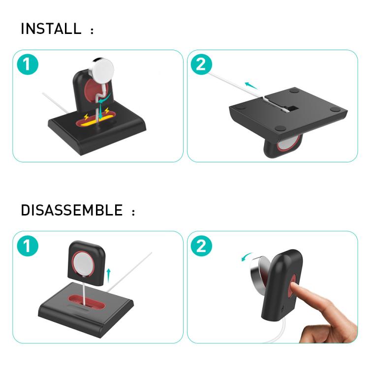 For Apple Watch / Earphone AhaStyle PT117-1 Charging Dock Plastic Storage Stand Without Charger