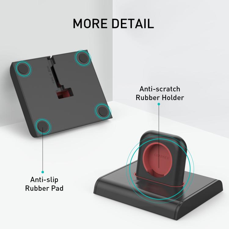 For Apple Watch / Earphone AhaStyle PT117-1 Charging Dock Plastic Storage Stand Without Charger