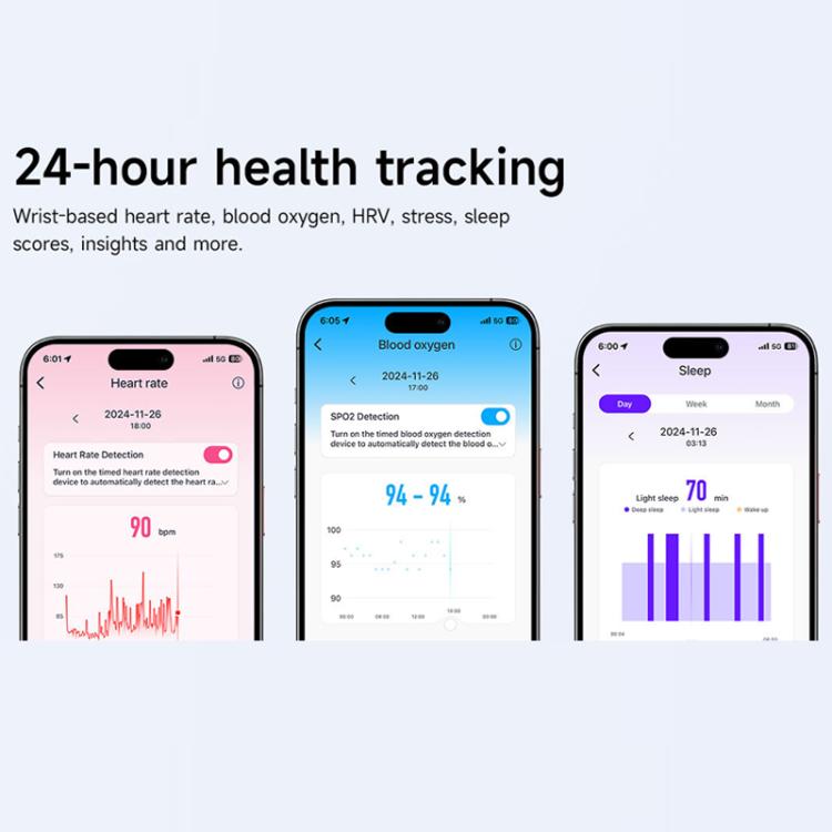 Dual PD Real-Time Heart Rate Blood Oxygen Real-Time Sleep Exercise Health Bracelet