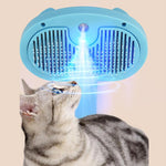 Pet Blue Light Antibacterial Spray Massage Knot Comb