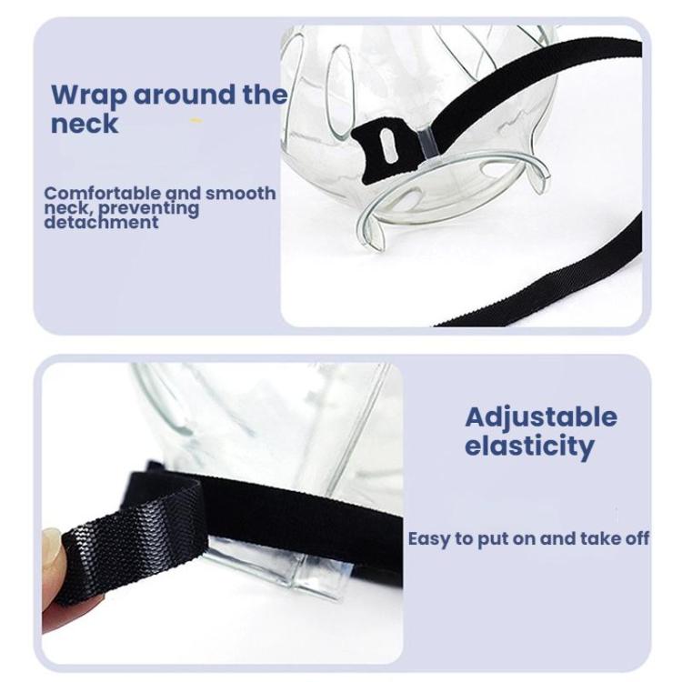 Cat Space Hood Anti-Bite Mouth Cover + Second-Generation Foot Cover, Small Light Green, Small Pink, Small Light Blue, Large Light Green, Large Pink, Large Light Blue