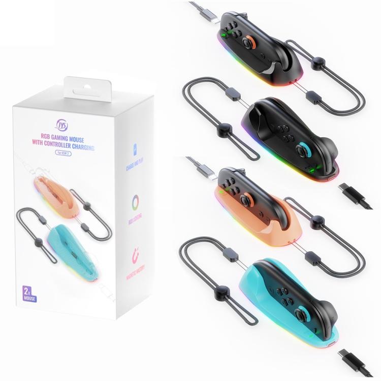 For Nintendo Switch 2 JYS Controller Mouse Magnetic Dock With Ambient Lighting, JYS-NS2320