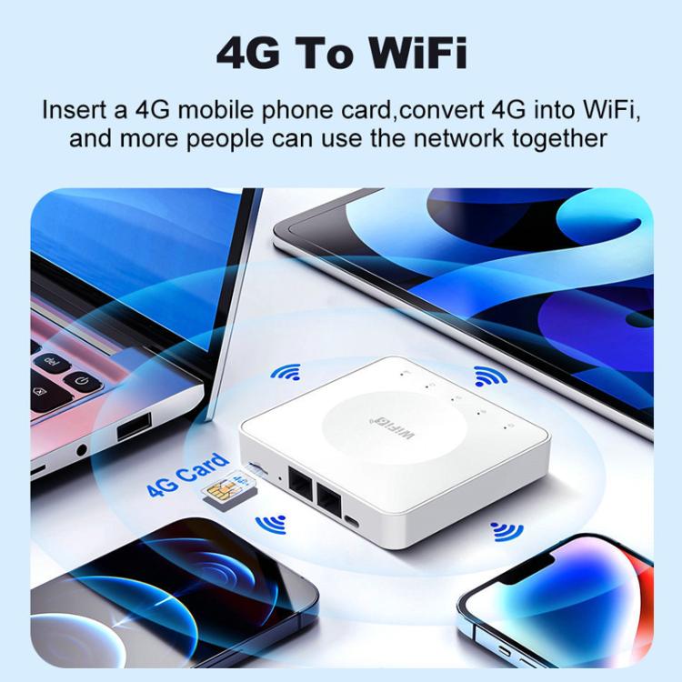 E8 4G Mini CPE Wireless Plug Card Router Dual Network Port WiFi6 Wireless Hotspot, E8