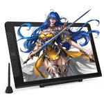 شاشة رسم رقمية VEIKK VK2200PRO مقاس 21.5 بوصة شاشة رسم يدوية إلكترونية متوافقة مع الهاتف المحمول، قابس الاتحاد الأوروبي، قابس الولايات المتحدة، قابس المملكة المتحدة