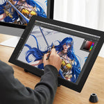 شاشة رسم رقمية VEIKK VK2200PRO مقاس 21.5 بوصة شاشة رسم يدوية إلكترونية متوافقة مع الهاتف المحمول، قابس الاتحاد الأوروبي، قابس الولايات المتحدة، قابس المملكة المتحدة