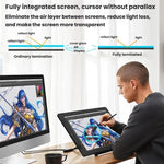 شاشة رسم رقمية VEIKK VK2200PRO مقاس 21.5 بوصة شاشة رسم يدوية إلكترونية متوافقة مع الهاتف المحمول، قابس الاتحاد الأوروبي، قابس الولايات المتحدة، قابس المملكة المتحدة
