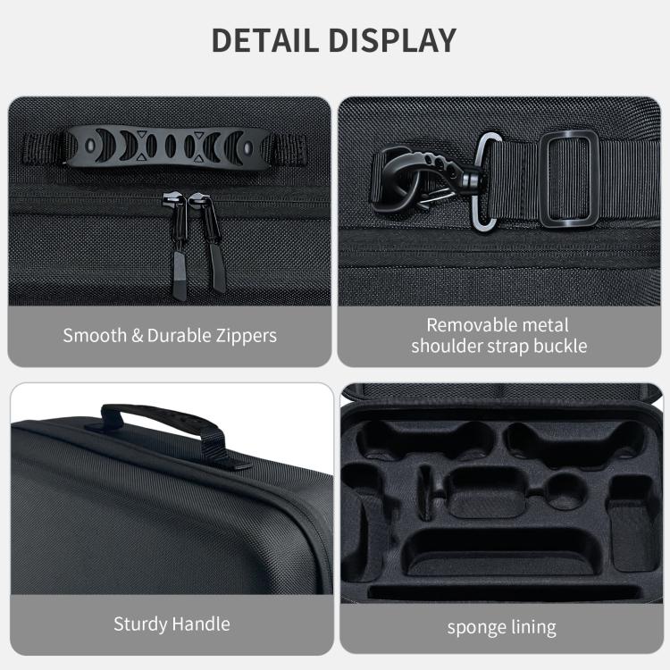 For Nintendo Switch 2 JYS All-in-One Storage Carrying Case Organizer with Shoulder Strap Fits Dock/Console/Pro Controller/Camera/Grip/Charger, JYS-NS2323