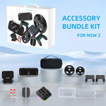For Nintendo Switch 2 JYS Accessory Bundle Kit with Carrying Case, Charging Dock, Protective Shell, Desktop Stand, Steering Wheel, Grip, etc, JYS-NS2293