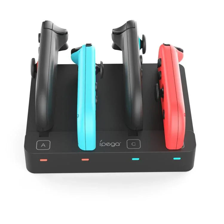 ipega 4-in-1 Charging Dock for Nintendo Switch 2/Switch Joy-Con Controller Charger Station, PG-SW2081