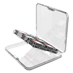 ipega Crystal Game Card Case For Nintendo Switch 2/Switch with 12 Game Card Slots Secure Locking Design, PG-SW2107