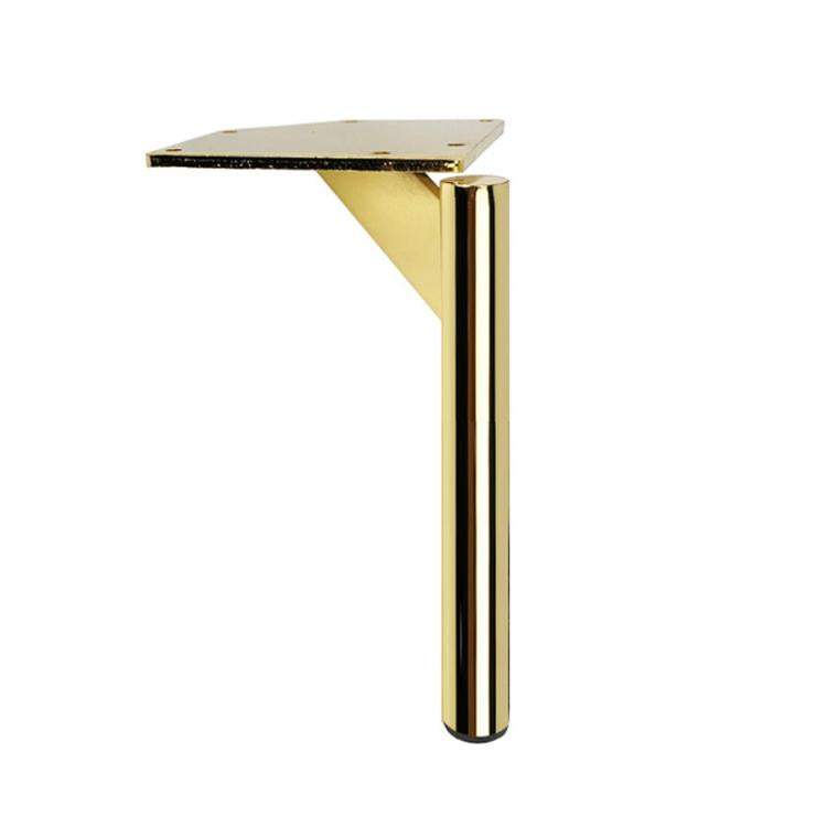 17cm Thickened Metal Sofa and Coffee Table Leg Support Accessories, Black, Titanium, Black With Gold