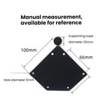 17cm Thickened Metal Sofa and Coffee Table Leg Support Accessories, Black, Titanium, Black With Gold