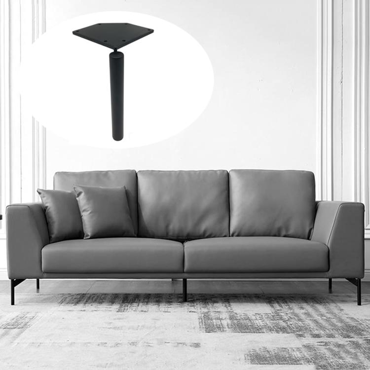 17cm Thickened Metal Sofa and Coffee Table Leg Support Accessories, Black, Titanium, Black With Gold