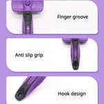 Pet Deshedding Brush for Cats & Dogs 1-Click Release Hair Remover Tool Grooming Brush, Small, Large