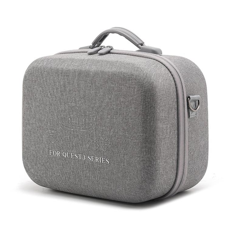 For Meta Quest 3 / 3S BKano Q3-002 VR Headset Console Storage Bag Shoulder Handheld Bag, Grey