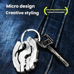 Stainless Steel Multi-Purpose Clamp Screwdriver Portable EDC Tool Bottle Opener, 9 In 1