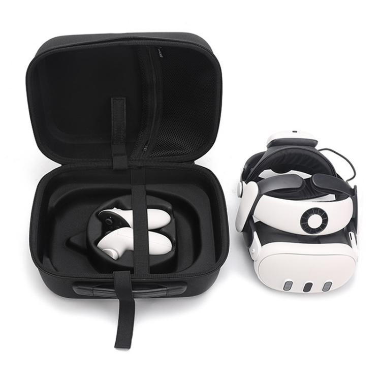 For Meta Quest 3 / 3S BKano Q3-001 VR Headset Console Storage Bag Shoulder Handheld Bag, Black