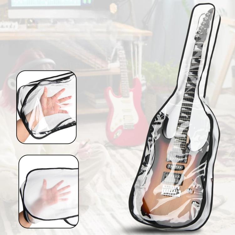39 Inch Electric Guitar Dust Cover TPU Gig Bag with Dual Zippers Protective Storage Case, 39 Inch