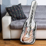 39 Inch Electric Guitar Dust Cover TPU Gig Bag with Dual Zippers Protective Storage Case, 39 Inch