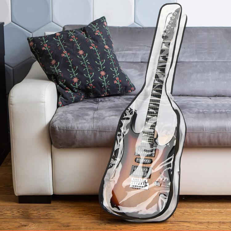 39 Inch Electric Guitar Dust Cover TPU Gig Bag with Dual Zippers Protective Storage Case, 39 Inch