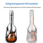 39 Inch Electric Guitar Dust Cover TPU Gig Bag with Dual Zippers Protective Storage Case, 39 Inch