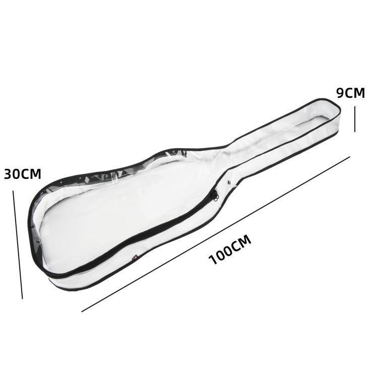 39 Inch Electric Guitar Dust Cover TPU Gig Bag with Dual Zippers Protective Storage Case, 39 Inch