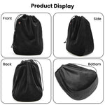 Universal Headphone Storage Case Dustproof Drawstring Bag With Ultra-Soft Short Plush, Drawstring Bag