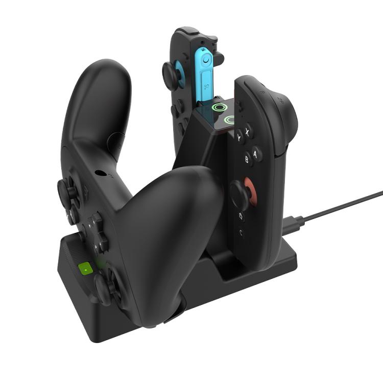 For Nintendo Switch 2 Joy-Con & Pro Controller 3-in-1 Charging Dock Storage Holder with LED Indicators, SW-3ZC028