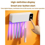 Smart UV Disinfection Toothbrush Holder With Punch-Free Installation