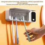 Smart UV Disinfection Toothbrush Holder With Punch-Free Installation
